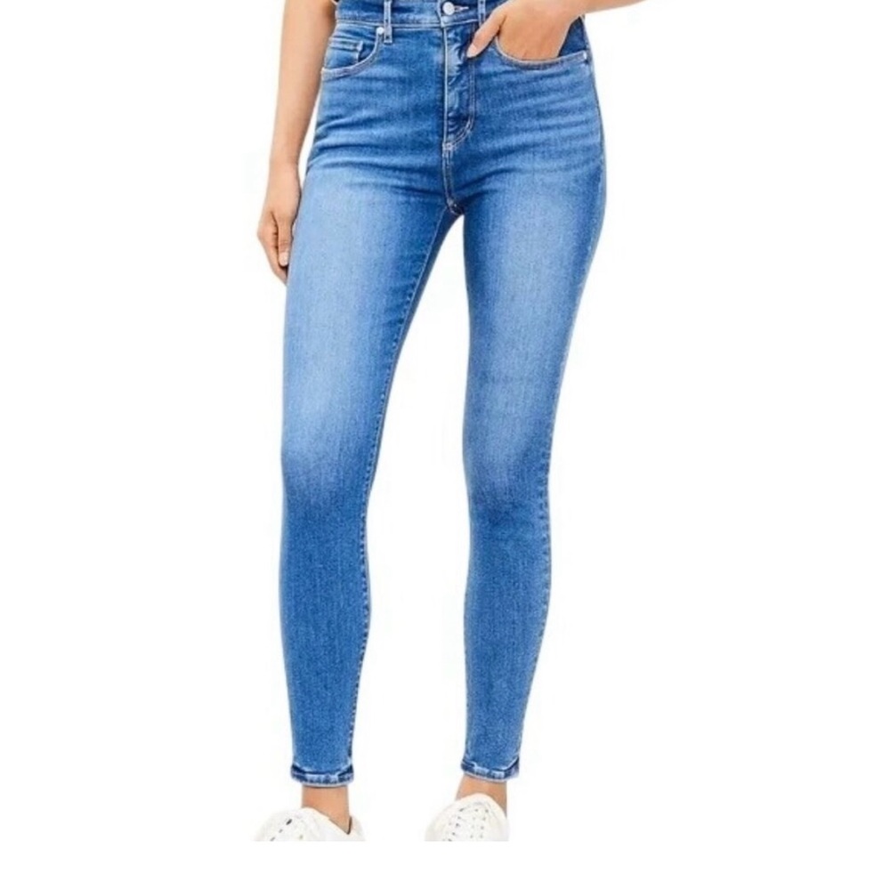 LOFT High Rise Denim Leggings in Indigo Wash Size 24/00
